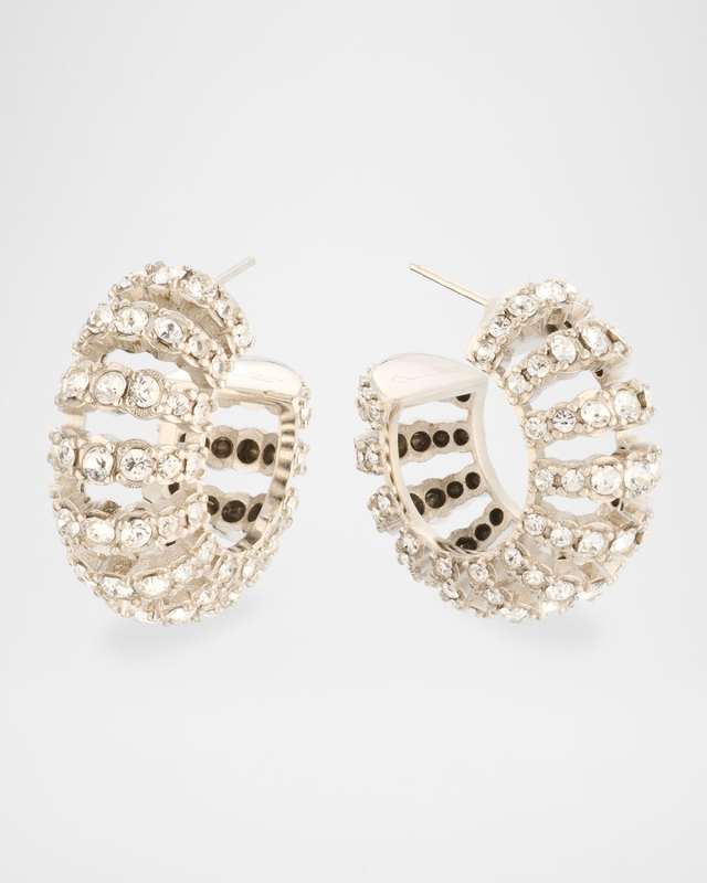 Rhinestone Hoop Earrings